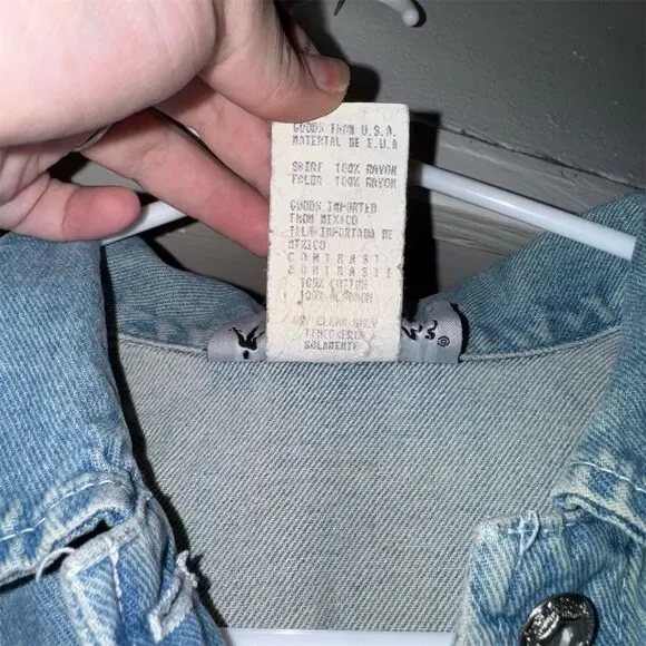 All That Jazz Women's Vintage Floral Denim Maxi Dress Size M - Picture 3 of 6